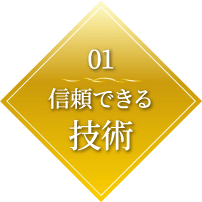 Point01. 技術へのこだわり